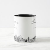 Salt Lake City Wedding Simple Custom Coffee Tasse (Zentrum)