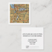 Salt Lake City Wir haben eine neue Adresskarte übe Begleitkarte (Vorne/Hinten)