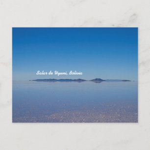 Salt Lake in Salar de Uyuni, Bolivien Postkarte