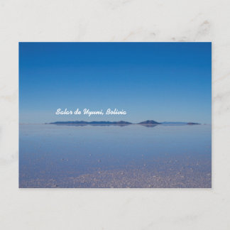 Salt Lake in Salar de Uyuni, Bolivien Postkarte