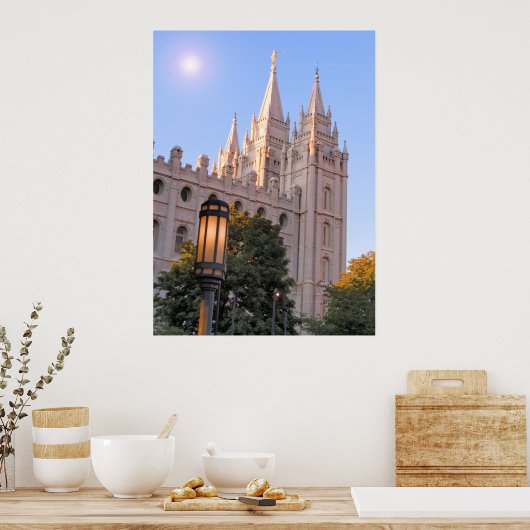 Salt Lake Mormon Tempel Poster (Küche)