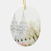 Salt Lake-Tempel-Verzierung Keramik Ornament (Hinten)