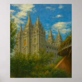 Salt Lake Temple Gemälde #2™ LDS Poster