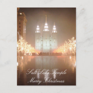 Salt Lake Temple Postcard Feiertagspostkarte