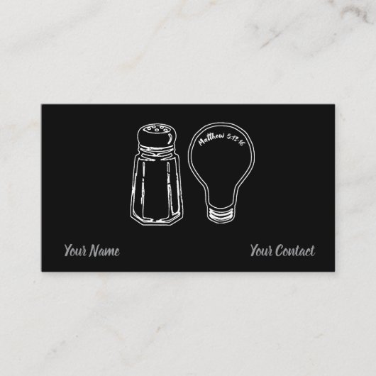 Salt & Light Visitenkarte (Vorderseite)