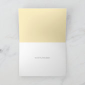 Salt & Pepper on Yellow Flirty Romantic Karte (Innenseite)