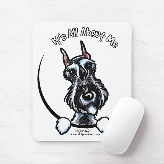 Salt Pepper Schnauzer IAAM Mousepad (Mit Mouse)