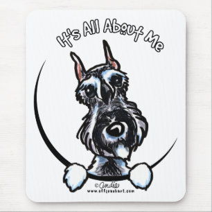 Salt Pepper Schnauzer IAAM Mousepad