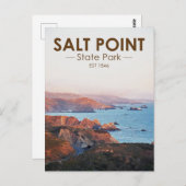 Salt Point Staat Park California Postkarte (Vorne/Hinten)