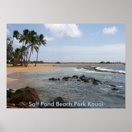 Salt Pond Beach Park Kauai Poster (Vorne)