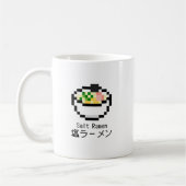 Salt Ramen Retro Pixel Art Kaffeetasse (Links)
