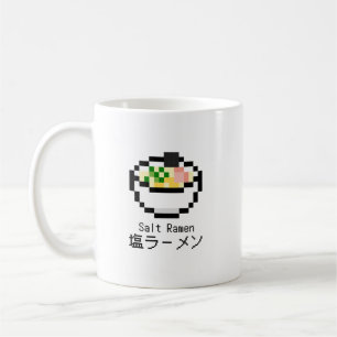 Salt Ramen Retro Pixel Art Kaffeetasse