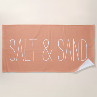 Salt & Sand Minimal Strand Handtuch Moderne Ästhet