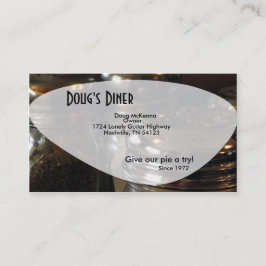 Salt Shaker Fun Diner Restaurant Business Card Visitenkarte