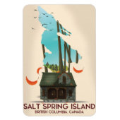 Salt Spring Island British Columbia Kanada Magnet (Vertikal)