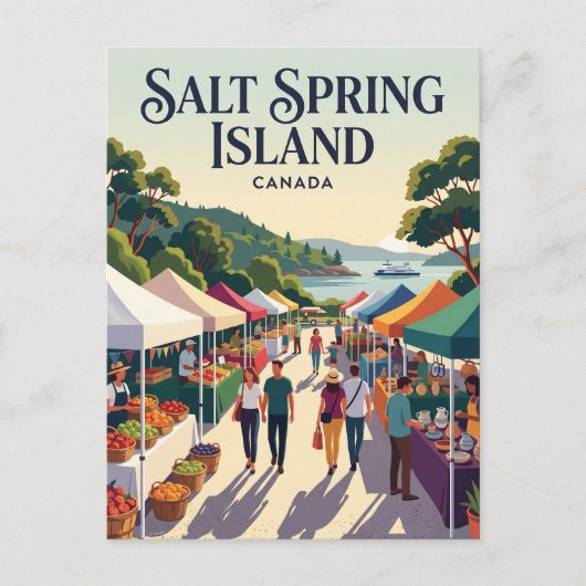 Salt Spring Island Kanada Postkarte (Vorderseite)