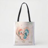 Salt Sun Sole Beach Tote Bag Tasche (Vorderseite)