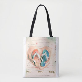 Salt Sun Sole Beach Tote Bag Tasche