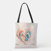 Salt Sun Sole Beach Tote Bag Tasche (Rückseite)