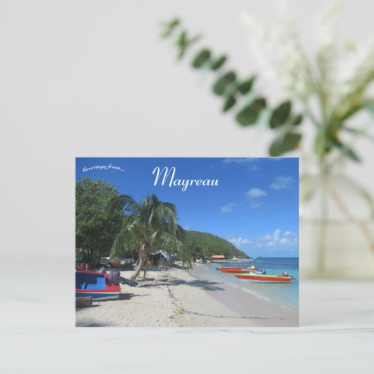 Salt Whistle Bay Mayreau Postkarte (Stehend Vorderseite)