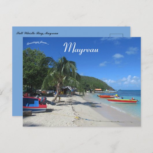 Salt Whistle Bay Mayreau Postkarte (Vorne/Hinten)