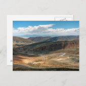 Salta Serpentine Road und Salz Flats in Entfernung Postkarte (Vorne/Hinten)