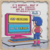 Saltar créditos hasta el viernes aufkleber (Vorderseite)