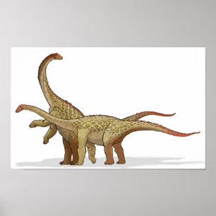 Saltasaurus - krebserregendes Dinosaurier-Portfoli Poster