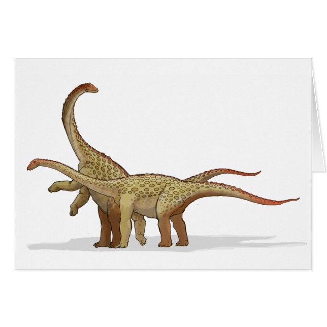 Saltasaurus - kreidiger Dinosaurier (Vorderseite (Horizontal))