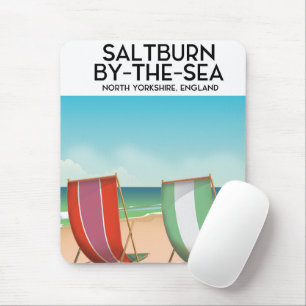 Saltburn-by-the-Sea Vintage Poster. Mousepad