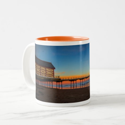 Saltburn Pier England Tasse (Vorderseite Links)