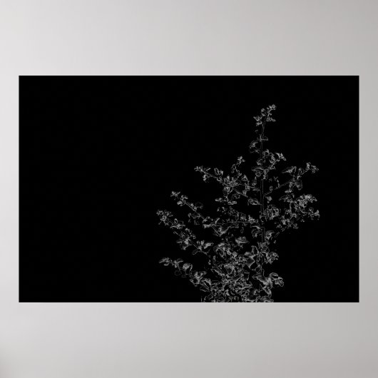 Saltbush Atriplex Leaf Natur Minimalistisches Post Poster (Vorne)