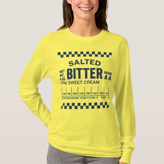 Salted Butter Measurement Guide T-Shirt (Vorderseite)