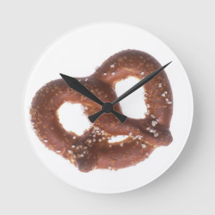 Salted Pretzel Runde Wanduhr