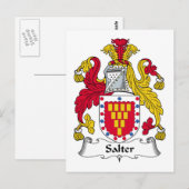 Salter Familienwappen Postkarte (Vorne/Hinten)