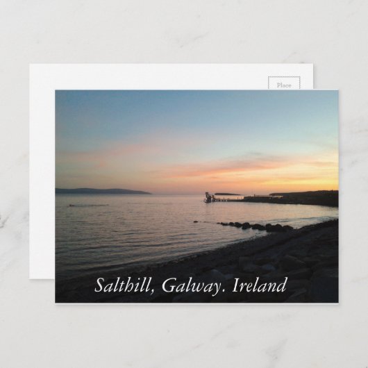 Salthill, Galway, Irland Postkarte (Vorne/Hinten)