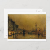 Salthouse Dock, Liverpool John Atkinson Grimshaw Postkarte (Vorne/Hinten)