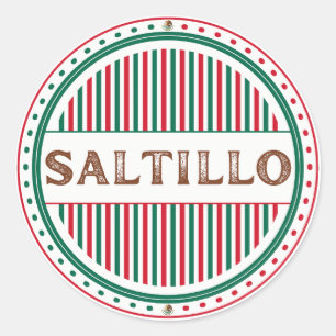 Saltillo City Pride Emblem – Mexikanische Identitä Runder Aufkleber