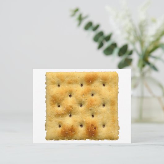Saltine Soda Cracker Postkarte (Stehend Vorderseite)