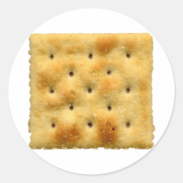Saltine Soda Cracker Runder Aufkleber