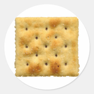 Saltine Soda Cracker Runder Aufkleber