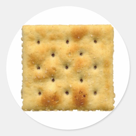 Saltine Soda Cracker Runder Aufkleber (Vorderseite)