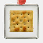 Saltine Soda Cracker Silbernes Ornament (Vorne)