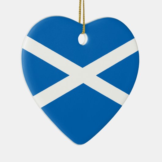 Saltire Flagge von Schottland Keramik Ornament (Rechts)