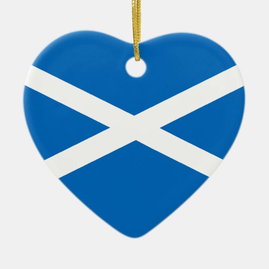 Saltire Flagge von Schottland Keramik Ornament (Vorne)