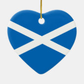 Saltire Flagge von Schottland Keramik Ornament (Hinten)