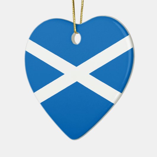 Saltire Flagge von Schottland Keramik Ornament (Links)