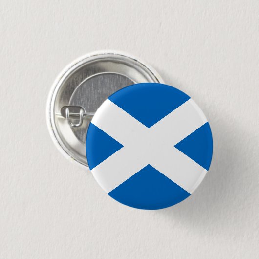 Saltire Schottland Flaggen-Button-Abzeichen Button (Vorne & Hinten)