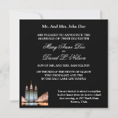 SaltLakeTempel-EinladungToWeddingEmpfang Einladung (Rückseite)