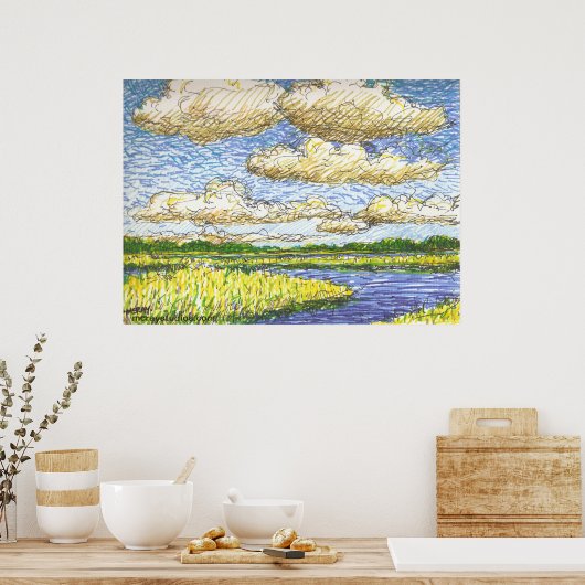 ‚Saltmarsh‘ Poster (Küche)